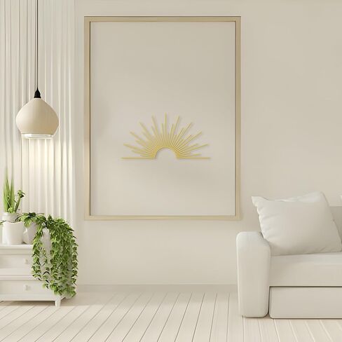 Sun Metal Art Wall Decor Sunshine Metal Art -Sunset And Flying Birds Wall Metal Art Metal Wall Art Setting Sun- Sun Design Wall Art For Room Living Room Kitchen Bedroom，15.8 * 9.8 Inches Black in Kuwait