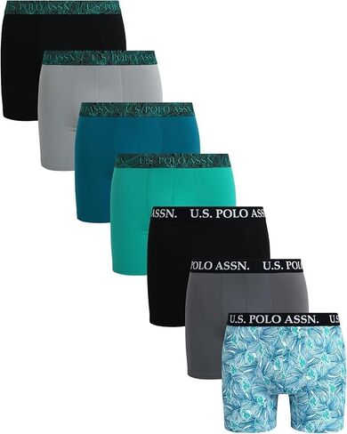 U.S. Polo Assn. Men's Underwear - Ultra Soft Boxer Briefs with Comfort Pouch (7 Pack) in Kuwait