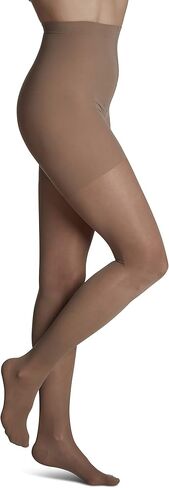 جوارب طويلة أنيقة للسيدات من SIGVARIS - ضغط وزن 15-20 مم زئبق - جوارب شفافة غير قابلة للانزلاق للارتداء اليومي المريح - أسود - D (متوسط ​​الطول) in Kuwait