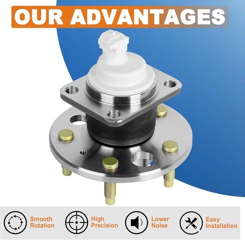 513121 Pair Front Wheel Hub Bearing Assembly Compatible for 00-11 Chevy Impala Compatible for 97-05 Venture Compatible for 97-05 Buick Century Compatible for 06-09 Cadillac DTS 5 Lug W/ABS in Saudi Arabia