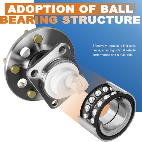 513121 Pair Front Wheel Hub Bearing Assembly Compatible for 00-11 Chevy Impala Compatible for 97-05 Venture Compatible for 97-05 Buick Century Compatible for 06-09 Cadillac DTS 5 Lug W/ABS in Saudi Arabia