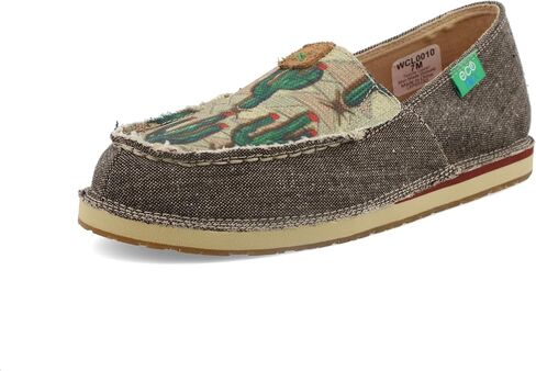 Twisted X Women's Slip-On Loafer - Women's Loafers & Slip-Ons - Canvas Shoes for Women, Tan, 6.5 M in Saudi Arabia