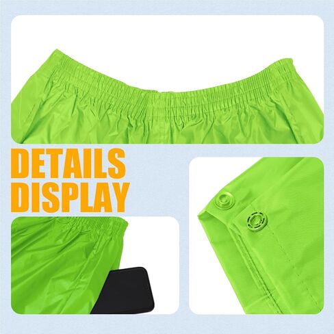 RainRider Rain Suits Safety Rain Jacket with Pants High Visibility Reflective Rain Gear in Kuwait