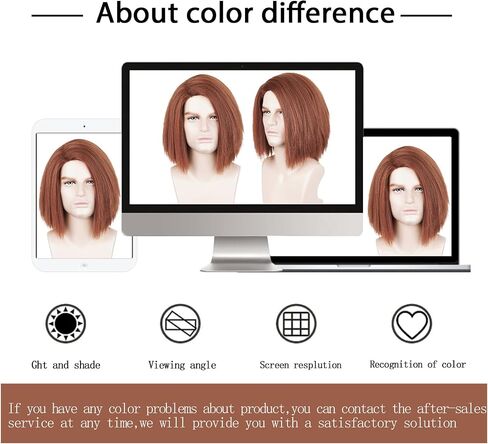 LABEAUTÉ Men Male Wigs Short Black with Beard 70s 80s Costume Cosplay Halloween Wigs + Cap in Saudi Arabia