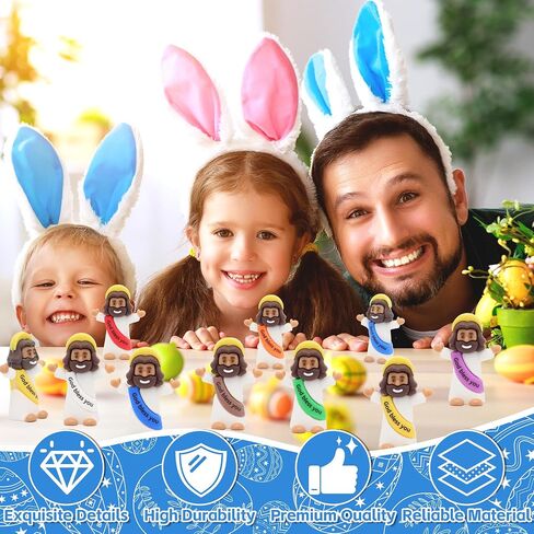 Little Jesus Figures 100 Pack Mini Jesus Figurines in Bulk Classic Religious Christ Savior Jesus Decor for Baptism Sunday Easter Egg Stuffers in Saudi Arabia