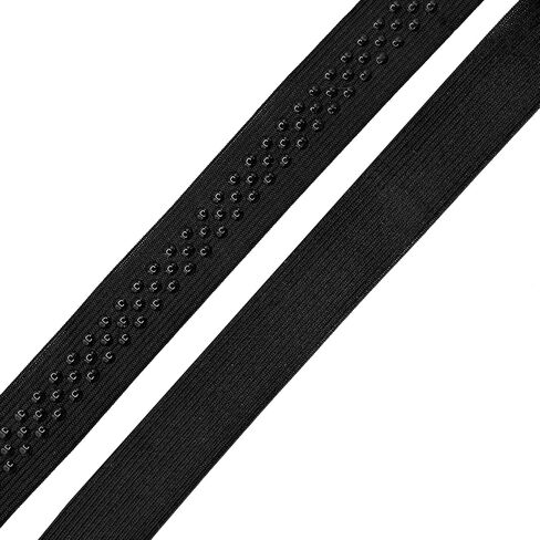 Mandala Crafts 2 Inch Elastic Silicone Gripper Tape for Clothing - 5 Yds Dotted Non Slip Elastic Band for Sewing - Nude Silicone Elastic Straps Flat Stretchy Fabric Elastic Ribbon in Kuwait