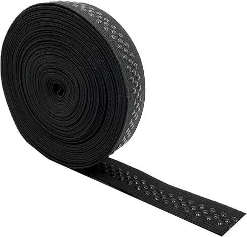 Mandala Crafts 2 Inch Elastic Silicone Gripper Tape for Clothing - 5 Yds Dotted Non Slip Elastic Band for Sewing - Nude Silicone Elastic Straps Flat Stretchy Fabric Elastic Ribbon in Kuwait