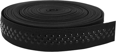 Mandala Crafts 2 Inch Elastic Silicone Gripper Tape for Clothing - 5 Yds Dotted Non Slip Elastic Band for Sewing - Nude Silicone Elastic Straps Flat Stretchy Fabric Elastic Ribbon in Kuwait