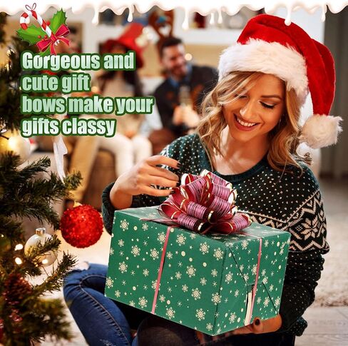 WILLBOND 20 Pieces Pull Bows Gift Wrapping Ribbon Pull Bows for Christmas Wedding Baskets Valentine's Day Multicolor Wrap Accessory for Gift Present Holiday Decor(Bright Colors) in Kuwait