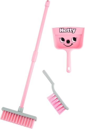 Casdon Henry Brush Set | Child-Friendly Cleaning Toy Set for Ages 3+ | Fun & Educational | Includes Broom, Brush, Dustpan! in Kuwait