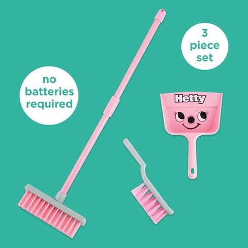 Casdon Henry Brush Set | Child-Friendly Cleaning Toy Set for Ages 3+ | Fun & Educational | Includes Broom, Brush, Dustpan! in Kuwait