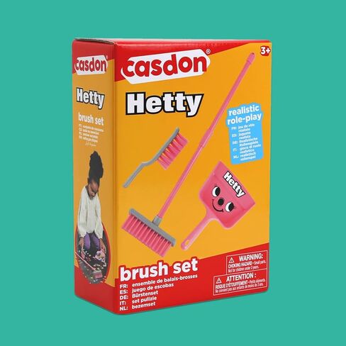 Casdon Henry Brush Set | Child-Friendly Cleaning Toy Set for Ages 3+ | Fun & Educational | Includes Broom, Brush, Dustpan! in Kuwait