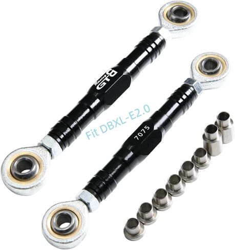 CNC الألومنيوم 7075-T6 الأمامية التوجيه توجيه قضيب Turnbuckle ROD ل 1/5 RC CAR LOSI DBXL-E 2.0 DBXL 2.0 ترقية (التوجيه الخلفي الأمامي التوجيه الأحمر) الأحمر) in Kuwait
