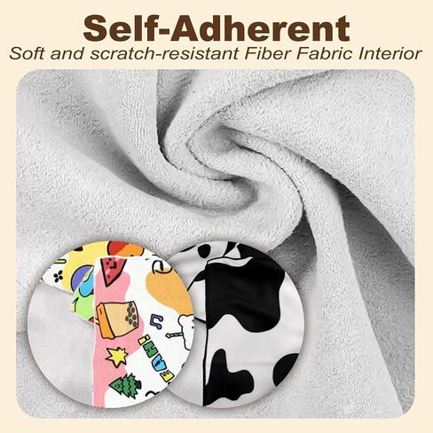 Cat Grooming Wrap, 2pcs [L+XL] Cat Restraint Wrap for Nail Clipping, Ear Cleaning, and Teeth Brushing, Self-Adherent, Anti-Bite, Anti-Scratch, Anti Scratch, Cow White in Kuwait