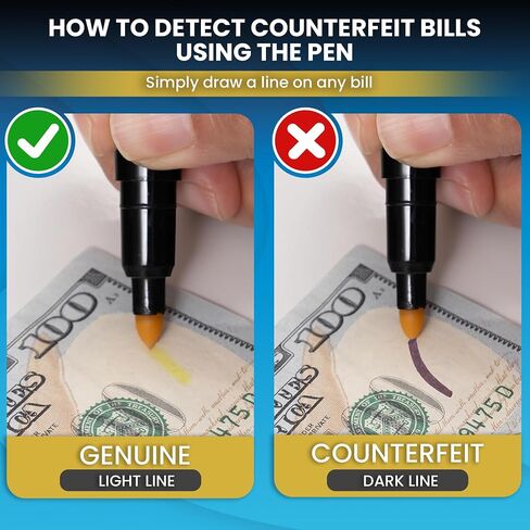 Perco Corrofic Detector Pro - جهاز 2in1 المحمول والموثوق به مع الكشف عن ضوء الأشعة فوق البنفسجية ومستشعر مغناطيسي - مدقق فاتورة الولايات المتحدة المزيفة للاستخدام الشخصي والتجاري - يضمن الأصالة ويمنع الاحتيال in Kuwait