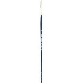 Silver Brush Limited 19346 Bristlon Extra Long Filbert Brush for Acrylic and Oil Paintings, Size 6, Long Handle