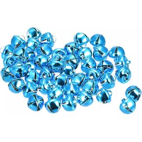 uxcell Jingle Bells, 5/16" 48pcs Carbon Steel Craft Bells for DIY Christmas, Silver Tone