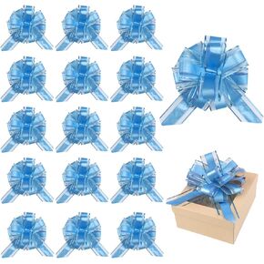 36 قطعة سوداء سحب القوس القوس السحب القوس أقواس سحب لسلال الزفاف ، أقواس الهدايا بقطر 6 بوصات ، أقواس كبيرة للهدايا. (ذهب) in Kuwait