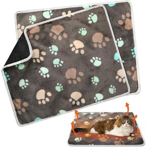 2 Pack Self Warming Cat Bed Self Heating Dog Pad Cat Warming Pad Thermal Pet Mat Washable Reflect Body Heat Removable Cover for Indoor Outdoor Feral Pet(Large Star,16 x 20 Inch) in Kuwait