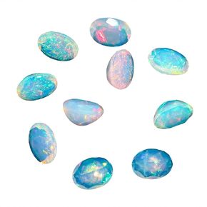 2 Pcs Pack,7x5 MM AURA GEMS Natural Ethiopian Opal Oval Shape-Brilliant Cut, Fire Play Opal Gemstone Wholesale Lot-Healing Crystals-DIY Jewelry Making Bulk Gemstone Deal