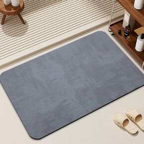 Bathroom Rugs Waffle Bathroom mat Boho Bath mat Super Absorbent Non Slip Bath Rugs, Washable, Ultra Soft Rubber Backed Shower mat, Bath mats for Bathroom Floor, Green, 17x24in