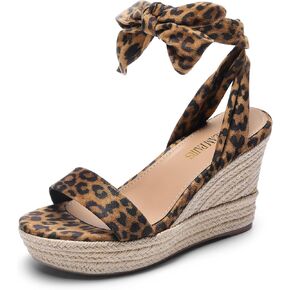 DREAM PAIRS Womens Open Toe Espadrilles Wedges Tie Lace Up Cute Ankle Strap Platform Sandals Dressy Shoes