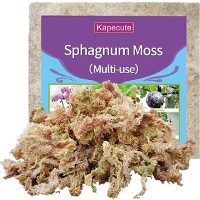 Sphagnum Moss 34QT for Plant Propagation, Great Orchid Potting Mix, Help with Maintain Humidity, 10oz
