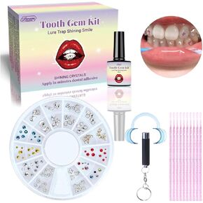Tooth Gem Kit, DIY Crystals Jewelry Kit Teeth Gems Kit, Professional Fashionable Y2k Tooth Gems Kit for Teeth, Teeth Jewelry Starter Kit