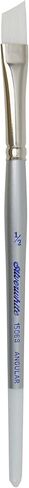 Silver Brush Limited 1506S-3/8 Silverwhite Angle Paintrush للألوان المائية ، الغواش ، الأحبار ، الأصباغ ، السائل ، والأكريليك ، الحجم 3/8 بوصة ، مقبض قصير in Kuwait