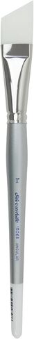 Silver Brush Limited 1506S-3/8 Silverwhite Angle Paintrush للألوان المائية ، الغواش ، الأحبار ، الأصباغ ، السائل ، والأكريليك ، الحجم 3/8 بوصة ، مقبض قصير in Kuwait