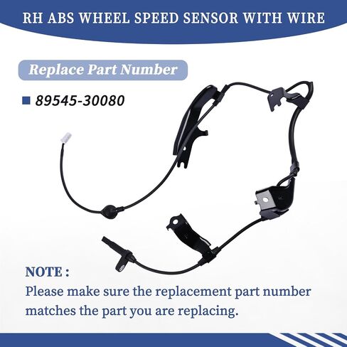89546-30080 / LH ABS Wheel Speed Sensor with Wire Compatible with Lexus GS RC Series IS250 IS350 RC350 GS250 GS350 GS450 2011 2012 2013 2014 Rear Left Driver Side in Saudi Arabia