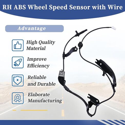 89546-30080 / LH ABS Wheel Speed Sensor with Wire Compatible with Lexus GS RC Series IS250 IS350 RC350 GS250 GS350 GS450 2011 2012 2013 2014 Rear Left Driver Side in Saudi Arabia