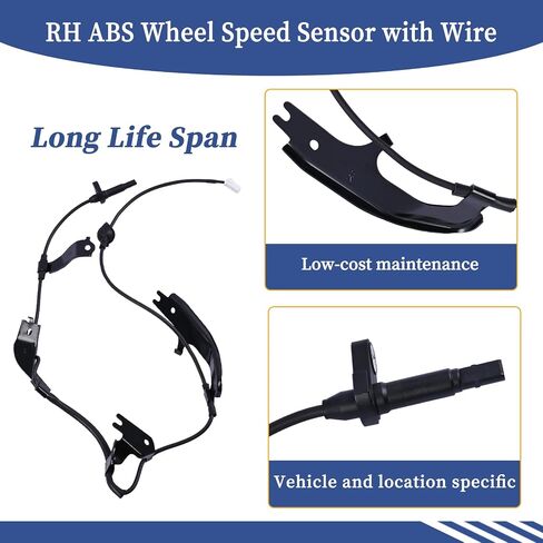 89546-30080 / LH ABS Wheel Speed Sensor with Wire Compatible with Lexus GS RC Series IS250 IS350 RC350 GS250 GS350 GS450 2011 2012 2013 2014 Rear Left Driver Side in Saudi Arabia