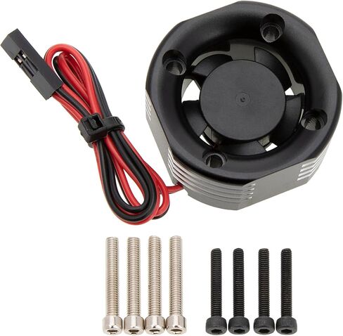 DKKY RC Motor Cooling Fan Heatsink 25mm 35000RPM for Arrma Axial Traxxas 1/6 1/8 1/10 RC Models 2510 Motor (Black, 25mm) in Kuwait