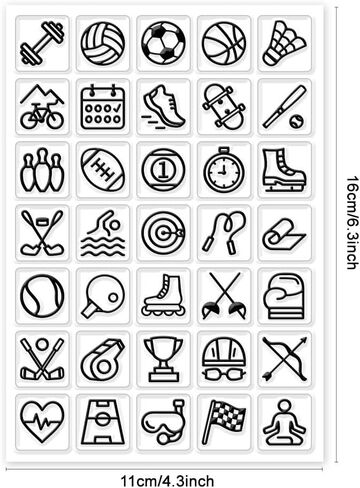CHGCRAFT Weather Clear Stamps Transparent Silicone Stamp Mini Weather Silicone Seals Stamp for Calendar Planner Decoration and DIY Scrapbooking 6.3 x 4.3inch in Kuwait