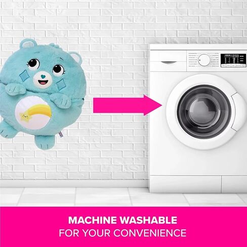 حفاضات سعيدة: Care Bears Sleep Sack كبير - Cheer Bear - 66 × 30 ، 2 في 1: تفتح الشخصية الفخمة في كيس للنوم ، قيلولة ناعمة وحيوان ، أطفال 7+ in Kuwait