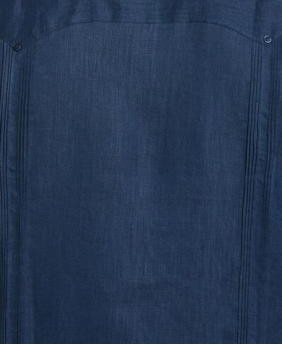 قميص Cubavera الرجالي 100% من الكتان بأربعة جيوب وأكمام طويلة وأزرار سفلية Guayabera (مقاس صغير - 5X كبير وطويل) in Kuwait