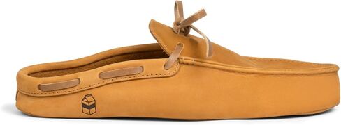La Leche, Mule Boat Shoes, Indoor Scuff Slippers, Shoes for Home, Full Grain Leather & Memory Foam, Handmade in Saudi Arabia