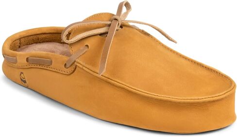 La Leche, Mule Boat Shoes, Indoor Scuff Slippers, Shoes for Home, Full Grain Leather & Memory Foam, Handmade in Saudi Arabia