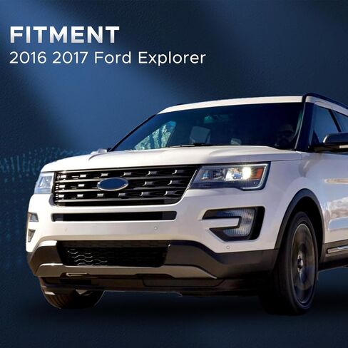 Halogen Headlight Assembly Fit for Ford Explorer 2016 2017 LED Lights Headlamp Left Driver Side Black Housing in Saudi Arabia