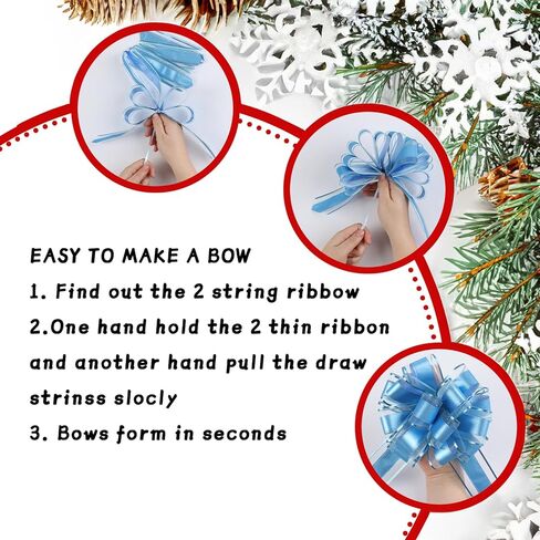 36 قطعة سوداء سحب القوس القوس السحب القوس أقواس سحب لسلال الزفاف ، أقواس الهدايا بقطر 6 بوصات ، أقواس كبيرة للهدايا. (ذهب) in Kuwait