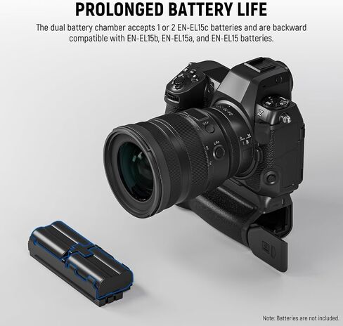 NEEWER MB-N12 Replacement Vertical Battery Grip for Nikon Z8 with 2 Pack EN-EL15c 2400mAh Replacement Batteries & USB Dual Channel Charger Set, Hot Swappable Vertical Shooting Extended Power in Saudi Arabia
