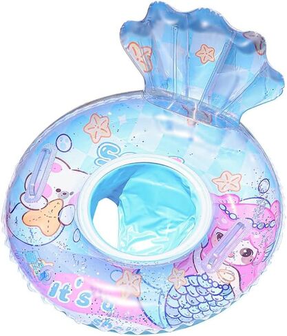 Baby Swimming Float Swim Ring Cute Floaties with Seat and Handle Pool Floats Toys in Kuwait