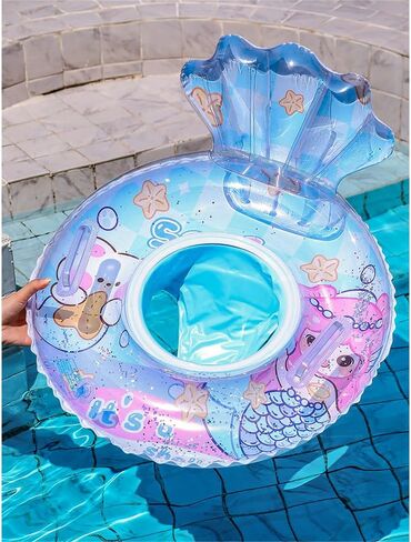 Baby Swimming Float Swim Ring Cute Floaties with Seat and Handle Pool Floats Toys in Kuwait