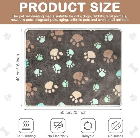 2 Pack Self Warming Cat Bed Self Heating Dog Pad Cat Warming Pad Thermal Pet Mat Washable Reflect Body Heat Removable Cover for Indoor Outdoor Feral Pet(Large Star,16 x 20 Inch) in Kuwait