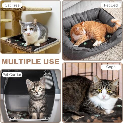 2 Pack Self Warming Cat Bed Self Heating Dog Pad Cat Warming Pad Thermal Pet Mat Washable Reflect Body Heat Removable Cover for Indoor Outdoor Feral Pet(Large Star,16 x 20 Inch) in Kuwait