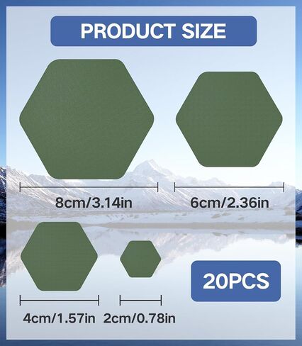 20pcs أسفل السترة تصحيح بقع مقاومة للماء لماصق ذاتي ما قبل القطع. in Kuwait