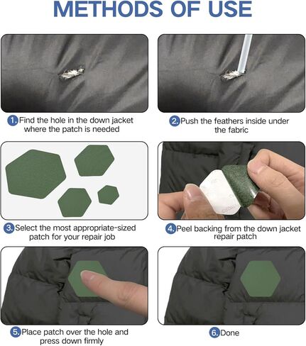 20pcs أسفل السترة تصحيح بقع مقاومة للماء لماصق ذاتي ما قبل القطع. in Kuwait