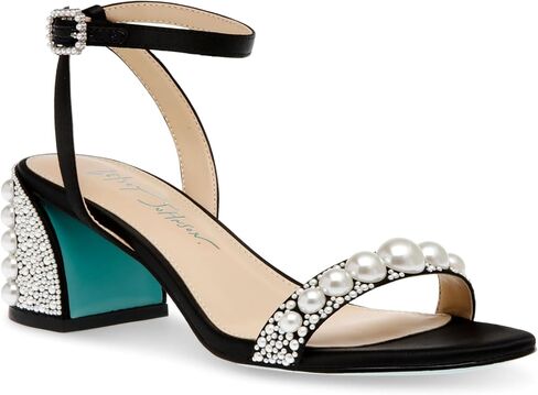 Betsey Women's Tina Heeled Sandal, Ivory, 8 in Kuwait