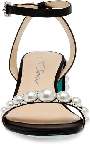 Betsey Women's Tina Heeled Sandal, Ivory, 8 in Kuwait